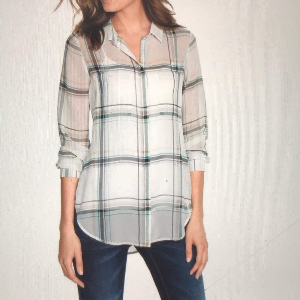 WHBM - Plaid Soft Shirt